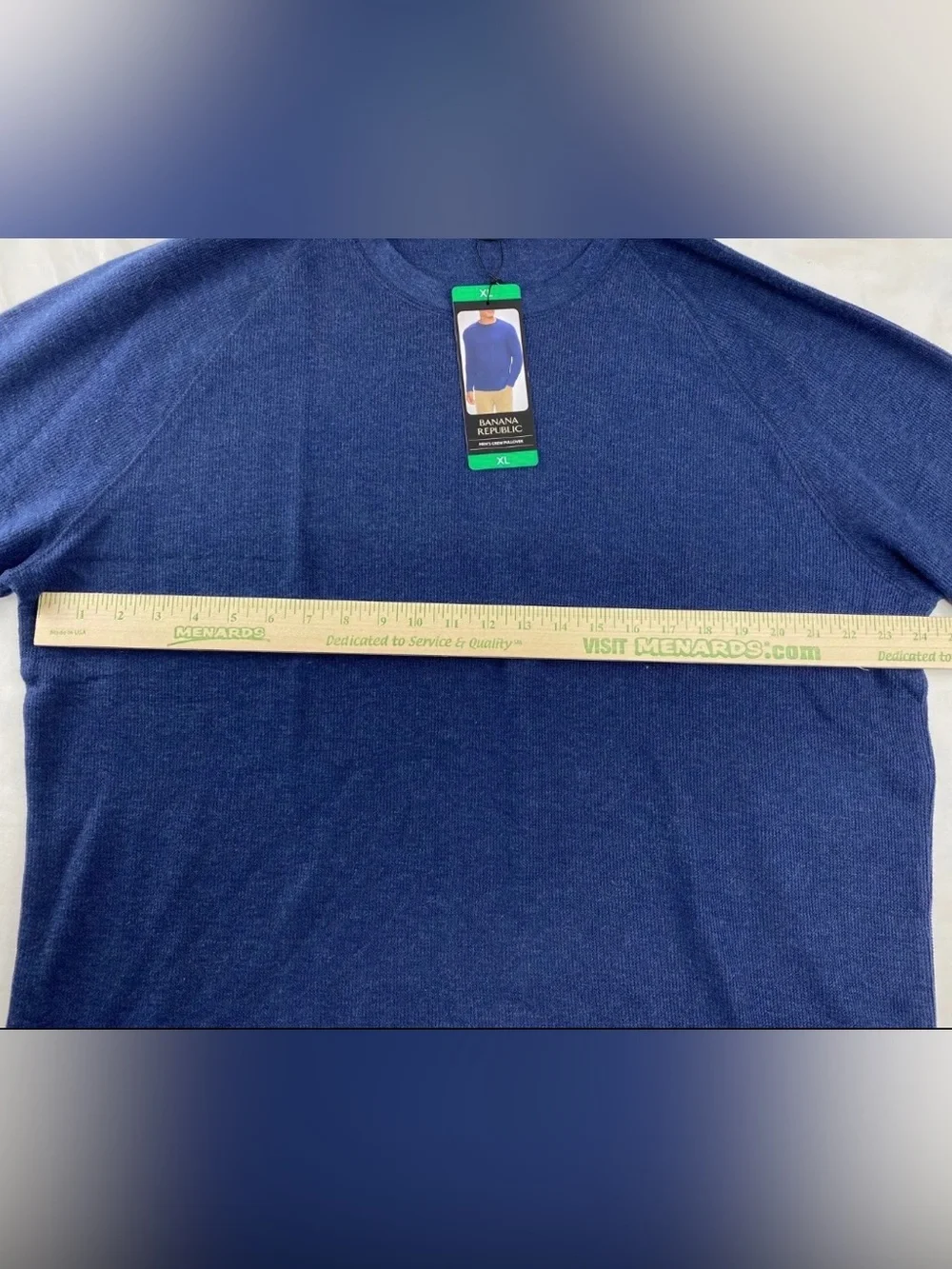 Banana Republic Men's Crewneck Lightweight Sweater Deep Blue Size XL NWT